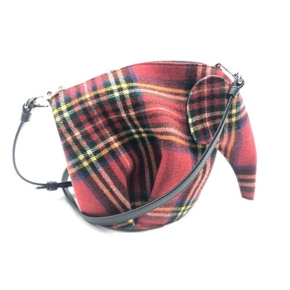 LOEWE 118.50.M93 Check pattern Elephant mini bag 2 - Picture 1 of 7